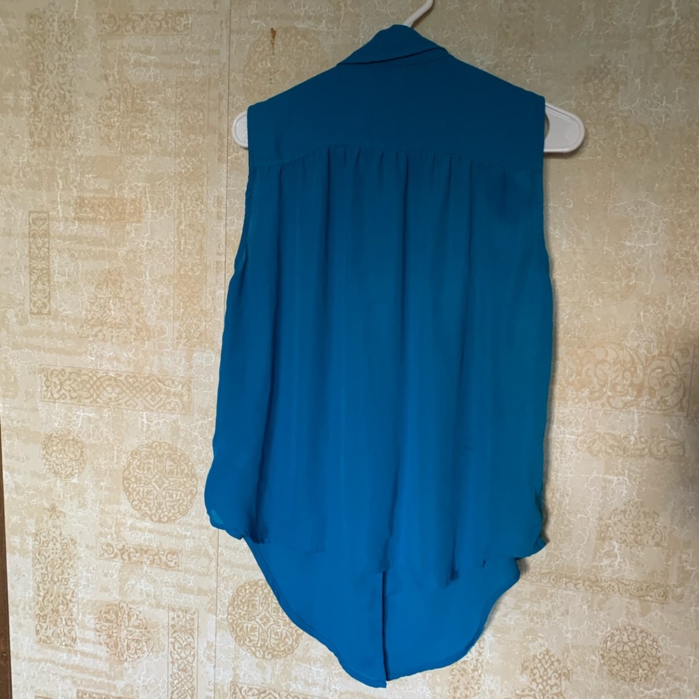 Blue Tank Button Down - Picture 2 of 5